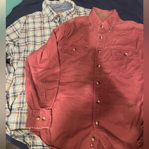 C.E. Schmidt Workwear Red Shirt with Free bonus shirt